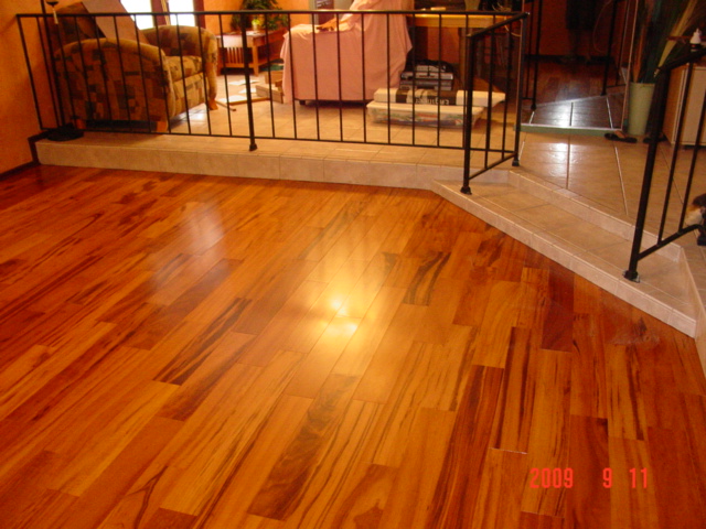 Finished Product with undercut tile perimeter Finished Product with undercut tile perimeter
